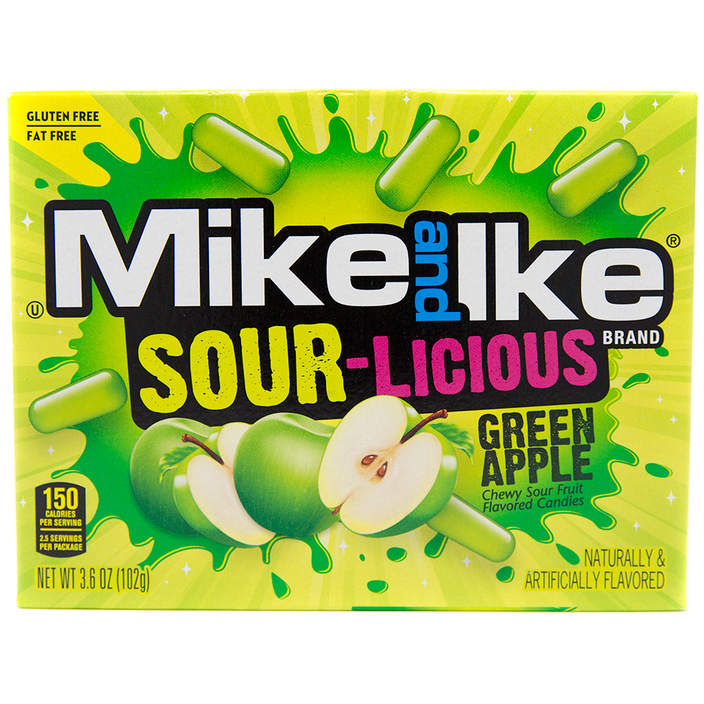 Mike & Ike Sour-Licious Green Apple 102g 