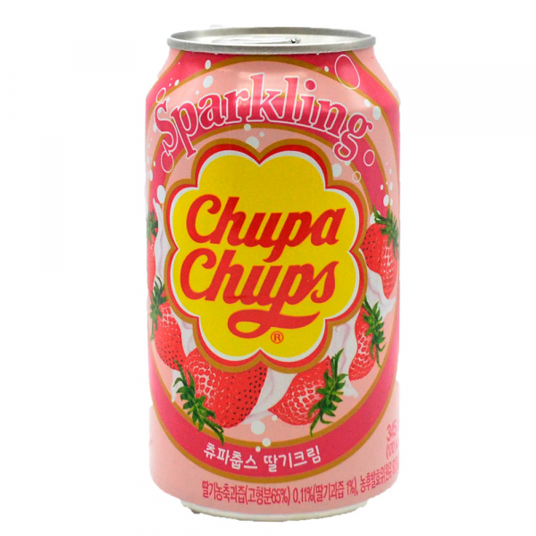 Chupa Chups Sparkling Strawberry & Cream 345ml